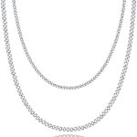 PAVOI 14K Gold Plated Dainty Layering Necklaces for Women | Snake Chain, Curb Link, Paperclip Layered Chains